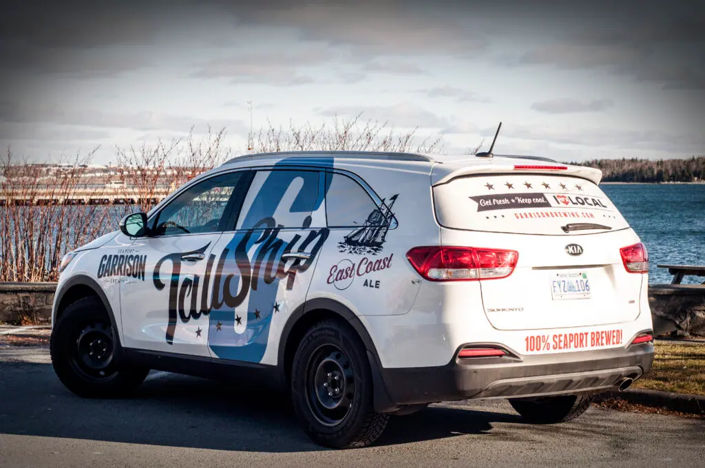 Vehicle wrap project by ProFleet Graphics in Nova Scotia