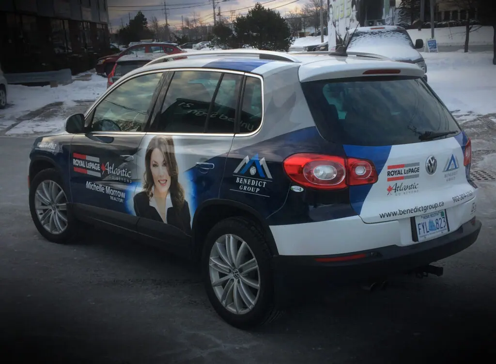 Vehicle wrap project by ProFleet Graphics in Nova Scotia
