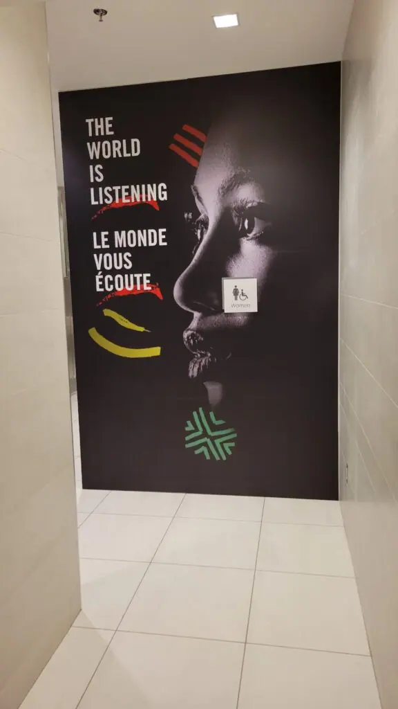 Large-format interior wall graphic